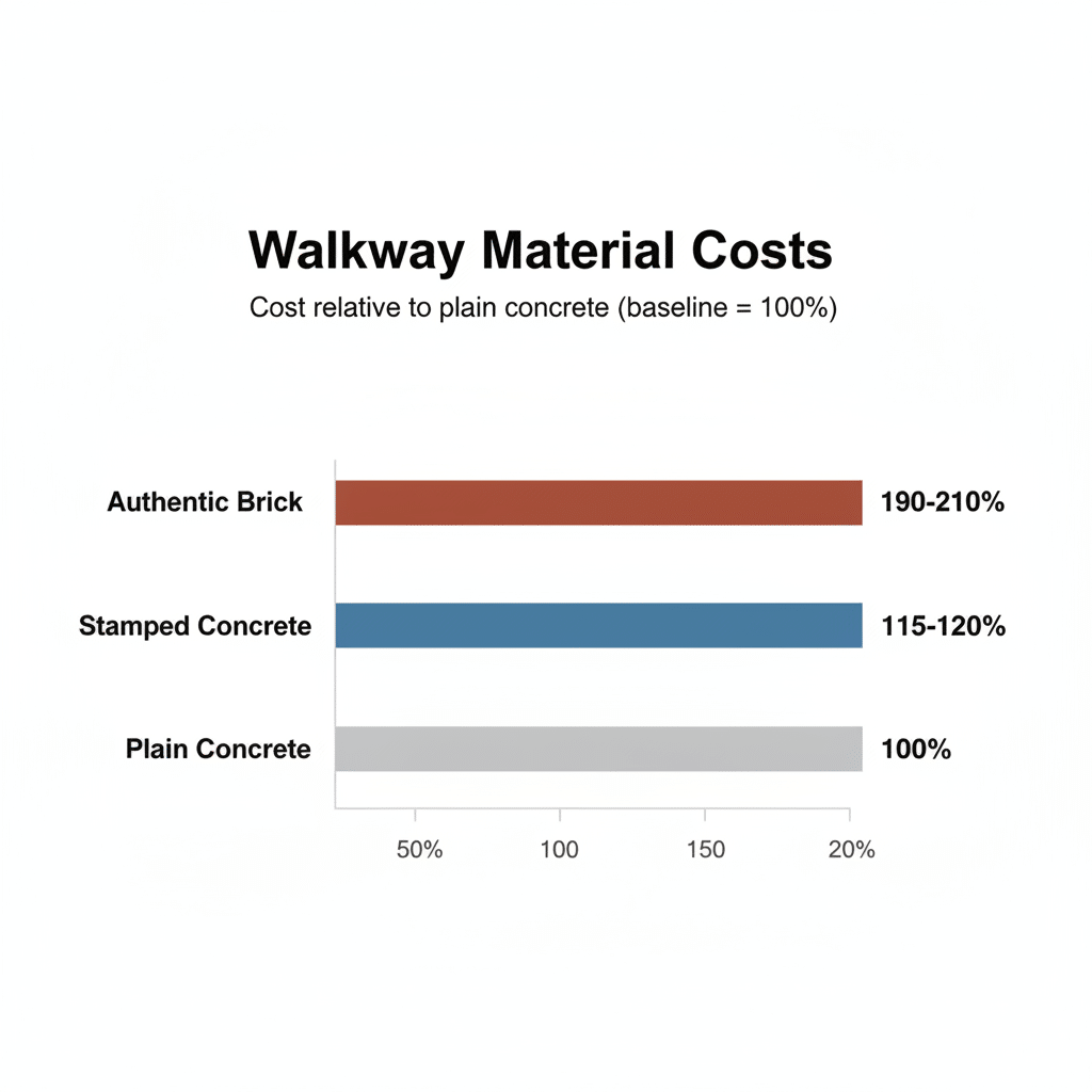 Walkway Material Cost Comparison in Lawrence, KS
