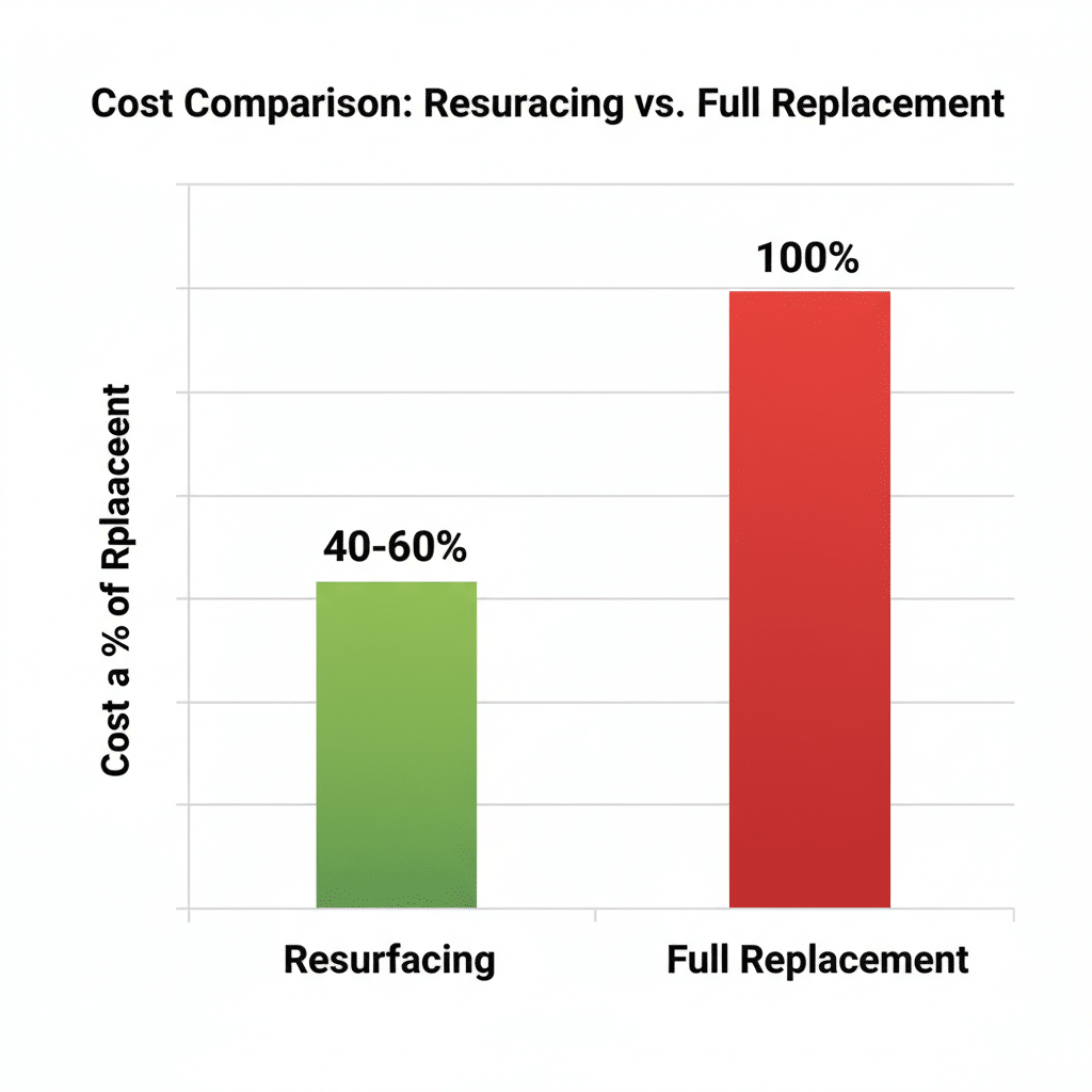 Cost Savings: Resurfacing vs. Replacement