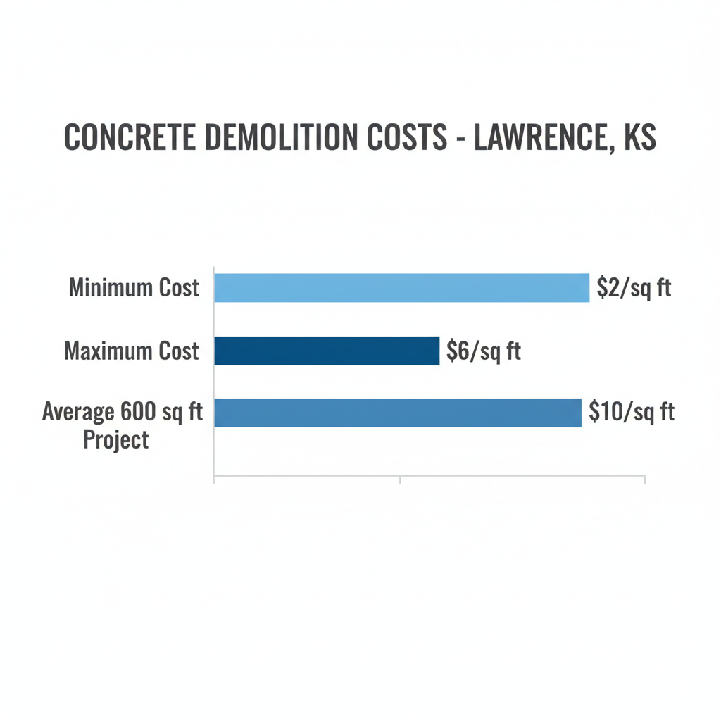 Concrete Demolition Cost Range in Lawrence, KS
